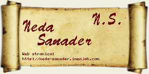 Neda Sanader vizit kartica